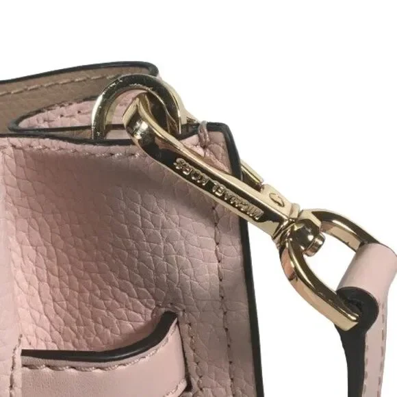 Michael Kors Small Pink Leather Bucket Crossbody Messenger Tote Bag Purse $348
